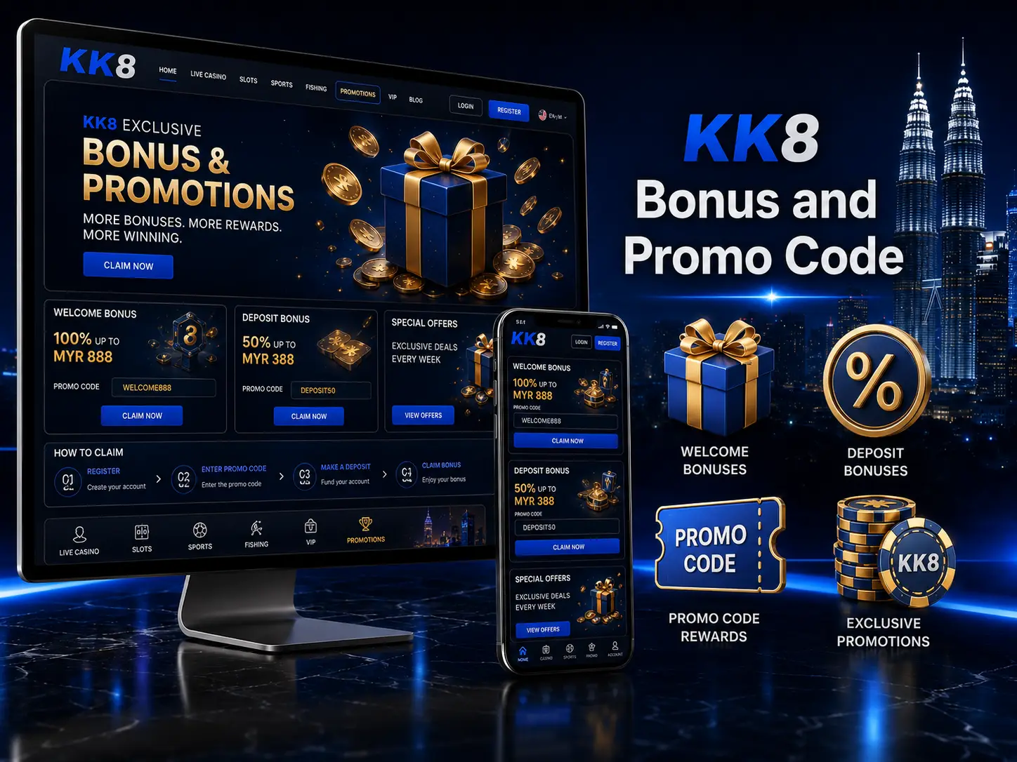 KK8 Welcome Bonuses and Special Offers