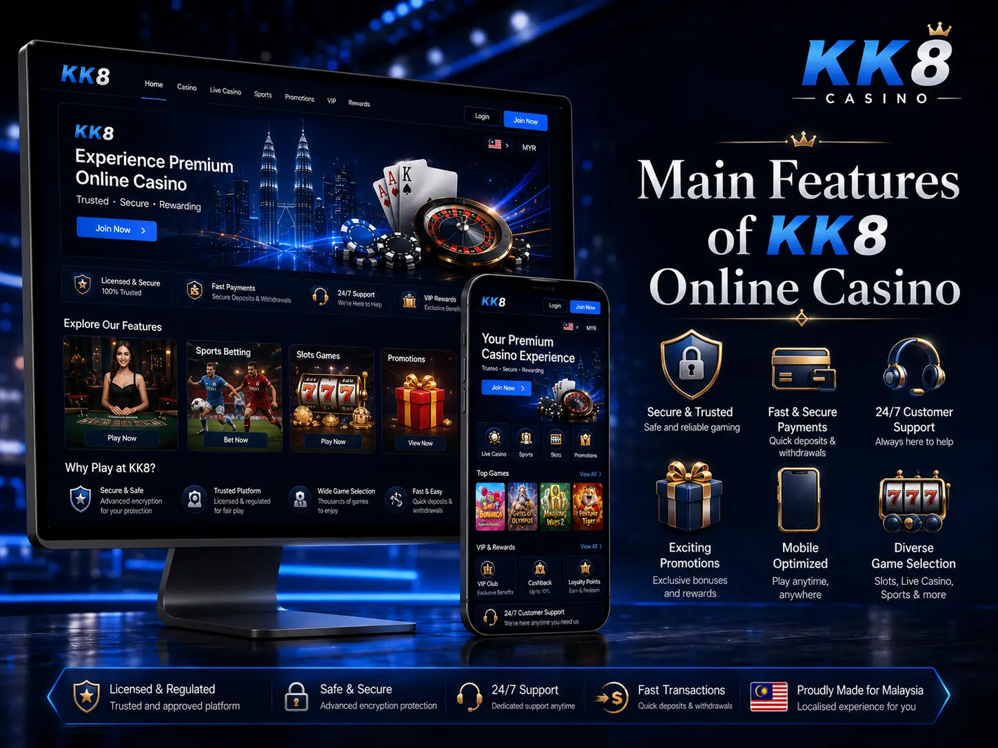 Core Functions of KK8 Online